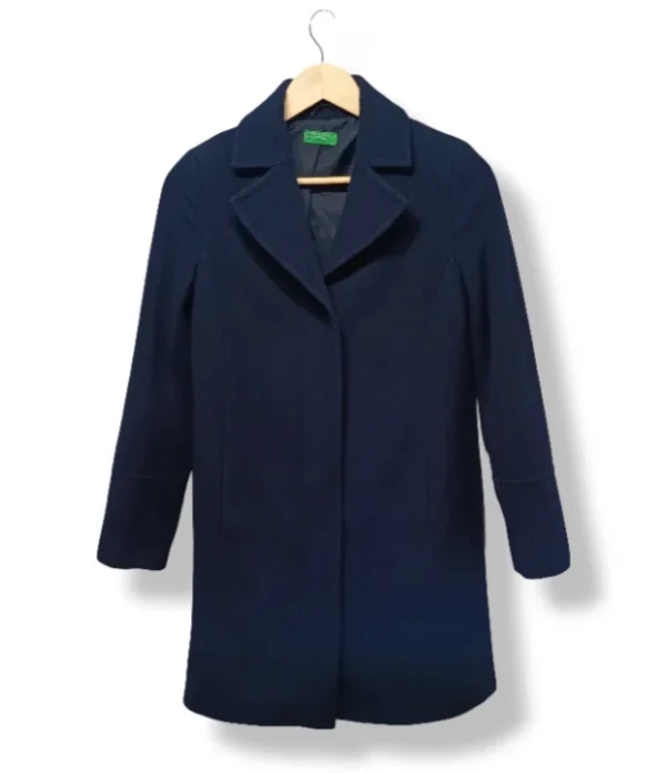 Abrigo azul marino Benetton – Talla S