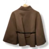 Capa marrón con cinturón – Talla M/L