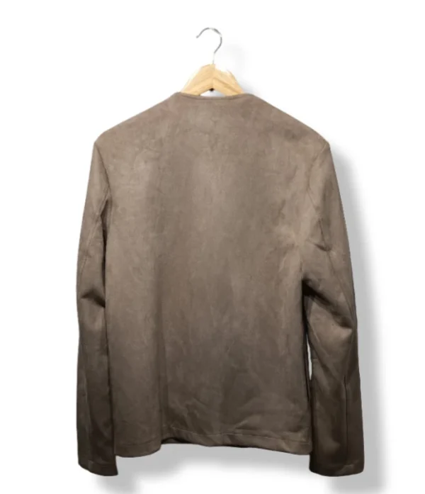 Chaqueta tipo gamuza Zara beige talla S