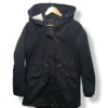 Parka negra H&M con gorro