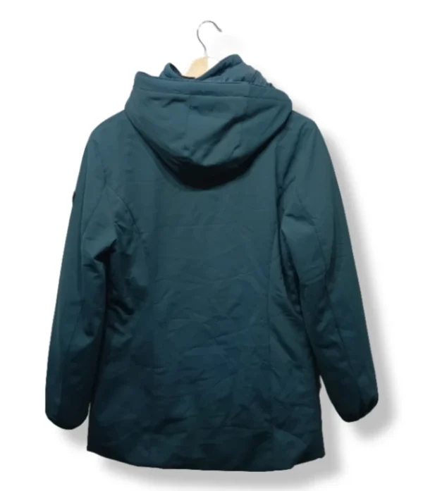 Parka 100% pluma Hybrid verde petróleo – Talla M (nueva con etiqueta)