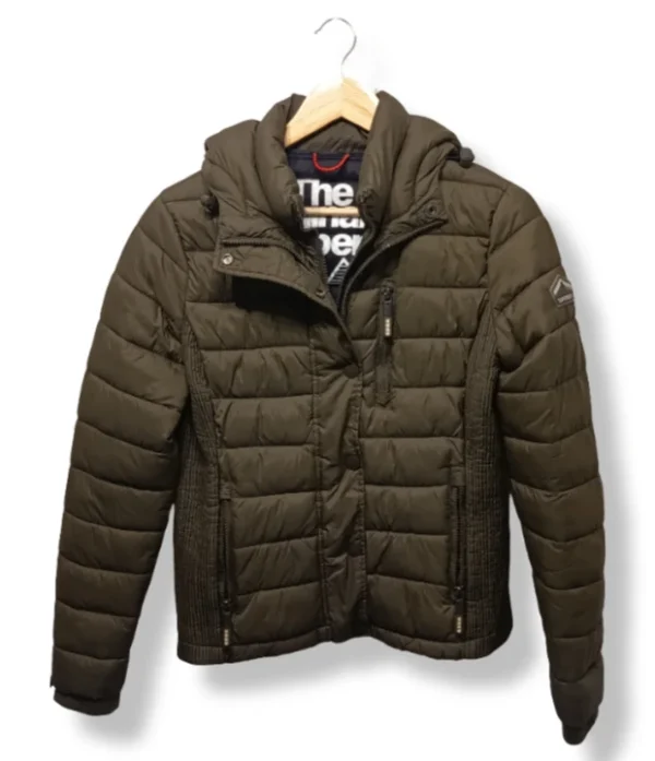 pixelcut-export-1756389927814 Chaqueta Superdry acolchada verde oliva, talla S