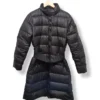 Parka larga Moncler negra