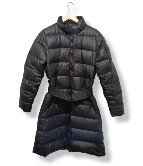 Parka larga Moncler negra