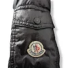 Parka larga Moncler negra