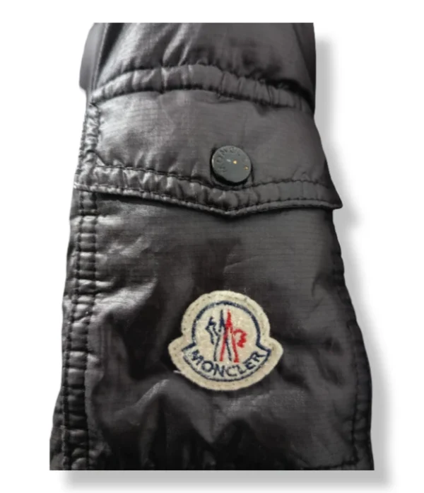 Parka larga Moncler negra
