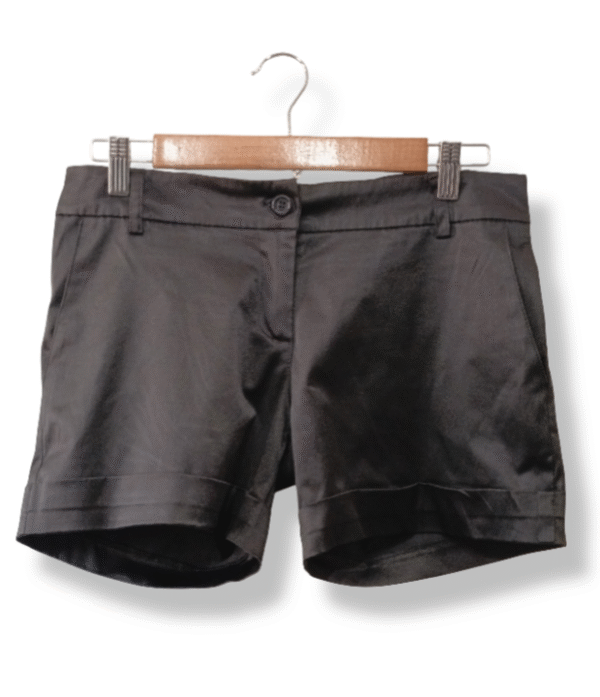 Short Lulumary negro satinado – Talla 38