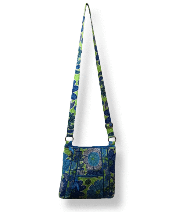 Cartera Vera Bradley Crossbody Floral Azul/Verde