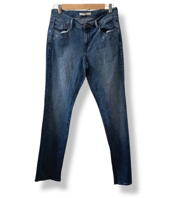 Jeans Levi’s azul bordado estrellas – Talla 38