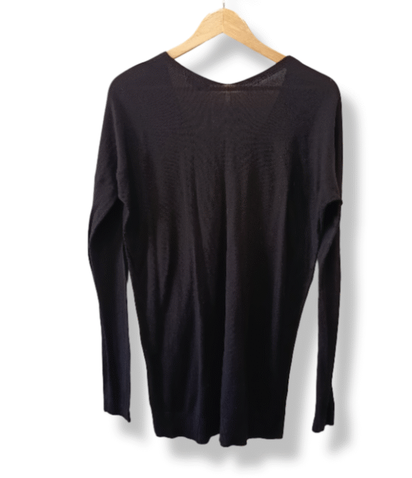 Sweater Express Negro Escote V — Talla M
