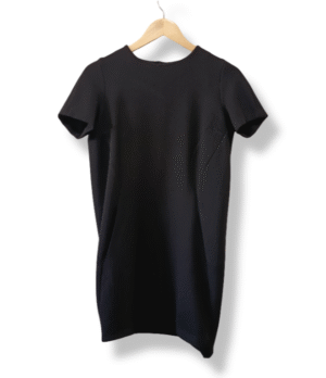pixelcut-export-1757514683787 Vestido Zara Negro Minimalista — Talla S