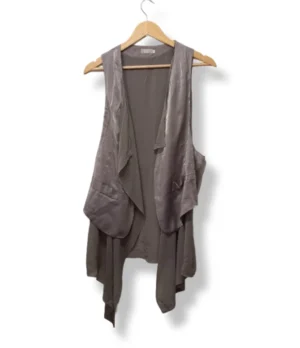 Chaleco sin mangas Riu gris fluido Talla M