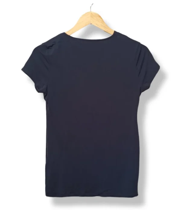 Polera negra escote cruzado Esprit S