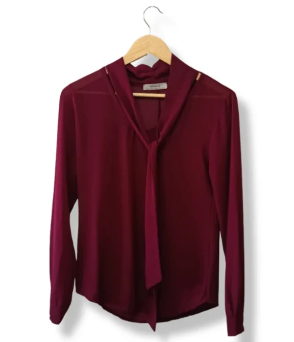 Blusa burdeos , Talla M