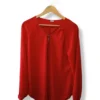 Blusa roja con cierre Pimkie – Talla M