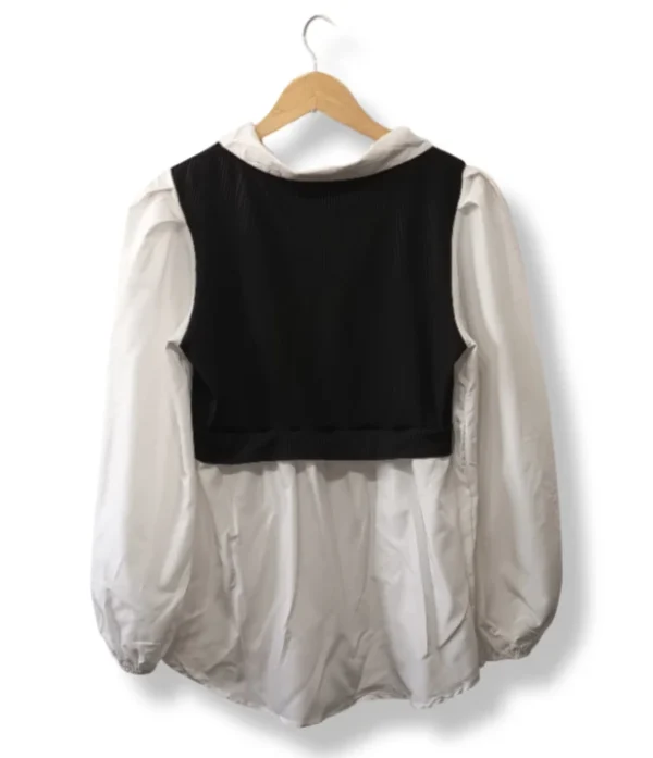 Blusa bicolor estilo chaleco Shein – Talla M