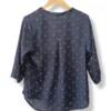 Blusa estampada azul Botelli – Talla 44