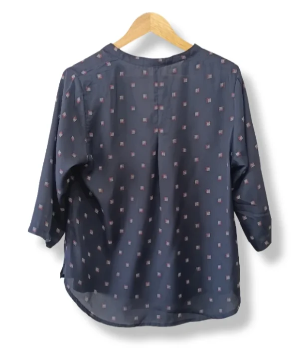 Blusa estampada azul Botelli – Talla 44