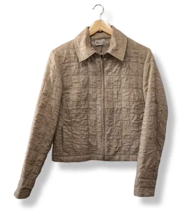 Chaqueta acolchada beige talla M