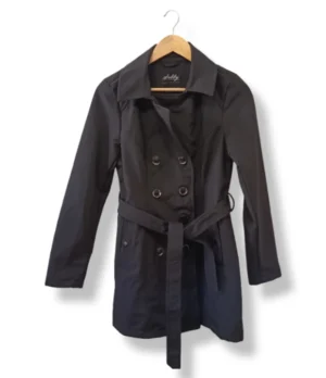 Trench negro Sebby Collection, talla S