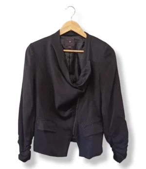 pixelcut-export-1757571077712 Blazer negro Forever 21, talla 38