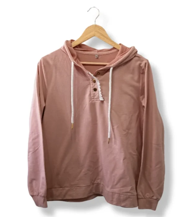 pixelcut-export-1757572187646 Polerón rosado con capucha y botones – Talla L/XL