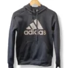 Polerón negro con gorro Adidas – Talla XS