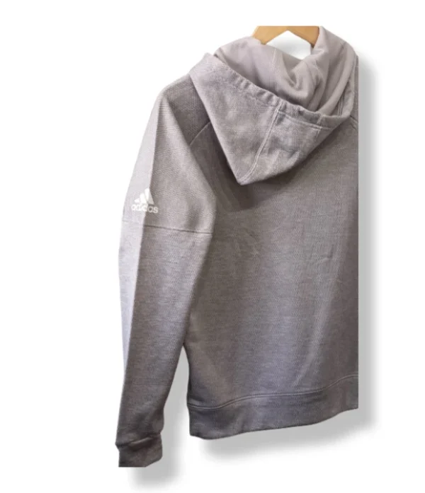 Polerón gris con gorro Adidas – Talla S