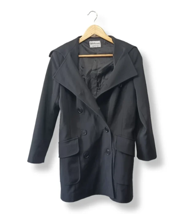 Abrigo DIVA Trend negro, Talla 42