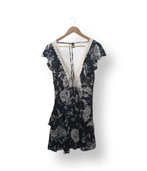 Vestido floral con encaje BANJUL – Talla S