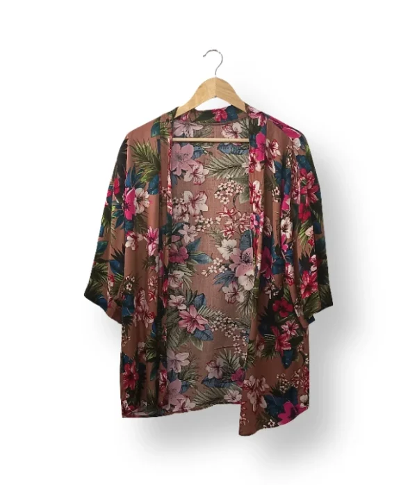 Kimono floral tropical - Talla única