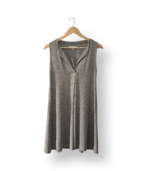 Vestido gris sin mangas Loft – Talla M