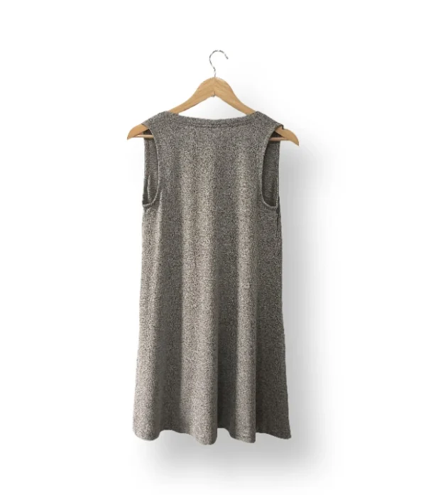 Vestido gris sin mangas Loft – Talla M