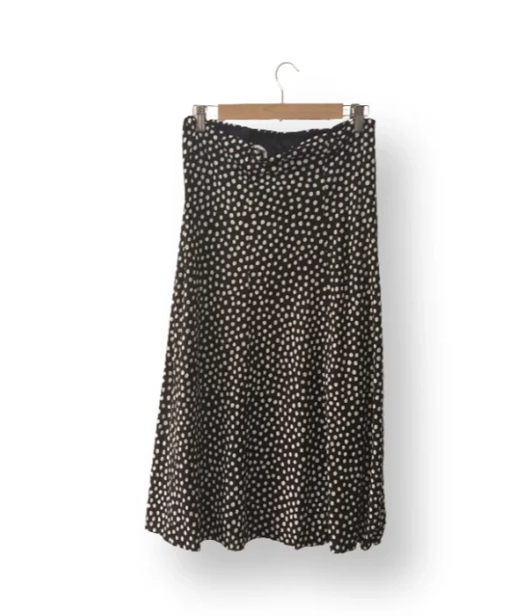 Falda negra con lunares blancos - Talla S/M