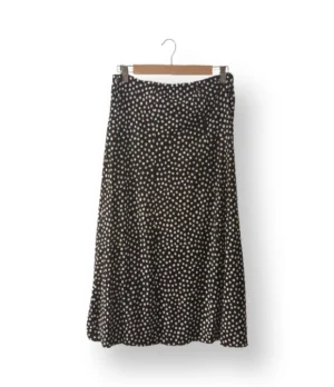 Falda negra con lunares blancos - Talla S/M