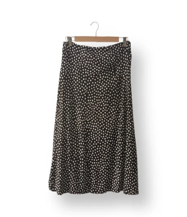 Falda negra con lunares blancos - Talla S/M