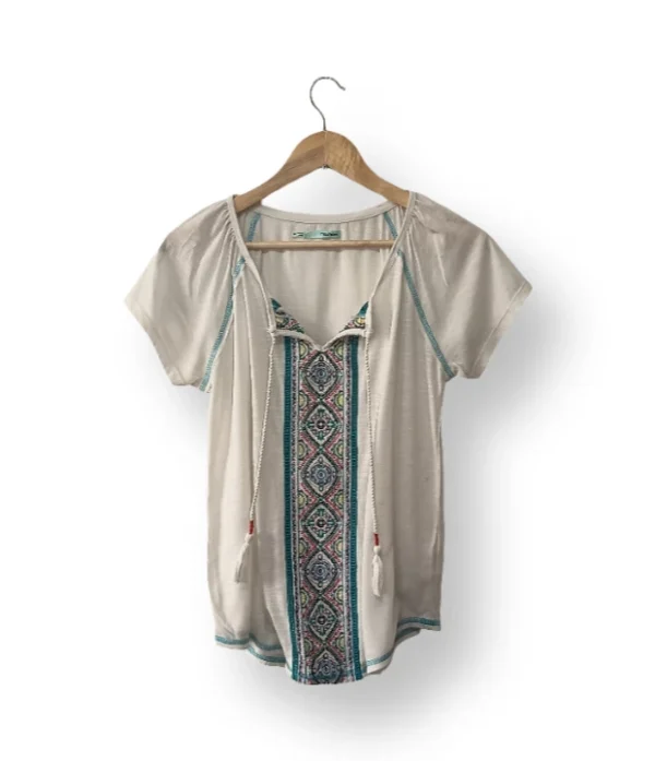 Polera Maunces boho bordada – Talla M
