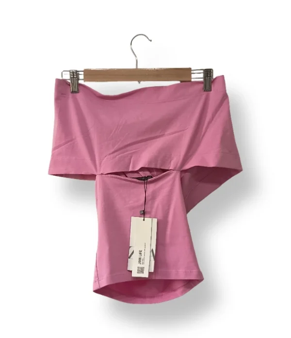 Top cruzado rosa ZARA – Talla M (nuevo con etiqueta)
