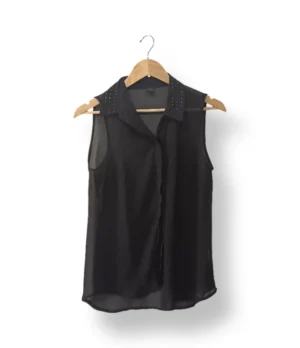 Blusa negra sin mangas Mossimo – Talla S