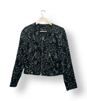 Chaqueta estampada negra LIOLA, talla 38