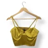 IMG_20251021_183423 Top satinado amarillo ZARA talla M (nuevo con etiqueta)