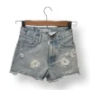 Short denim con flores ZARA Kids talla 9 años (como nuevo)