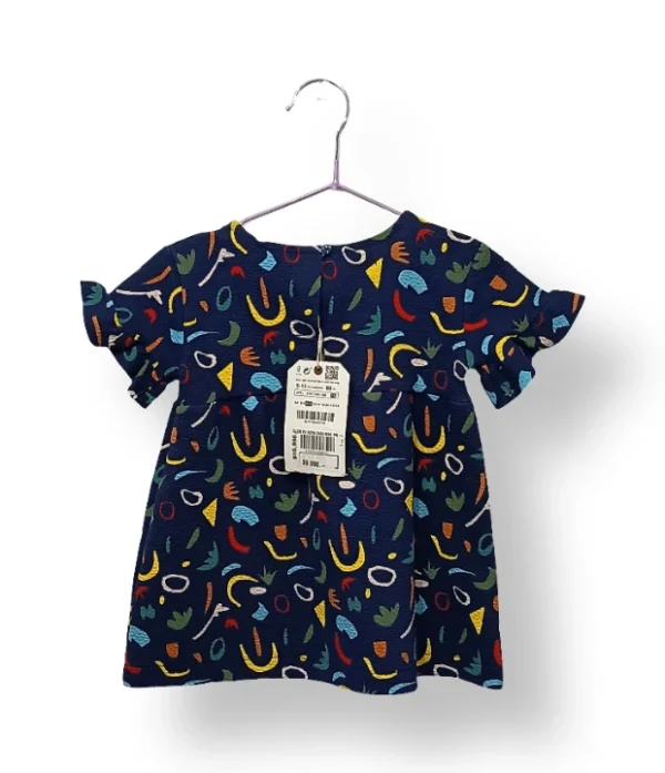 Vestido estampado ZARA Baby talla 9-12 meses (nuevo con etiqueta)