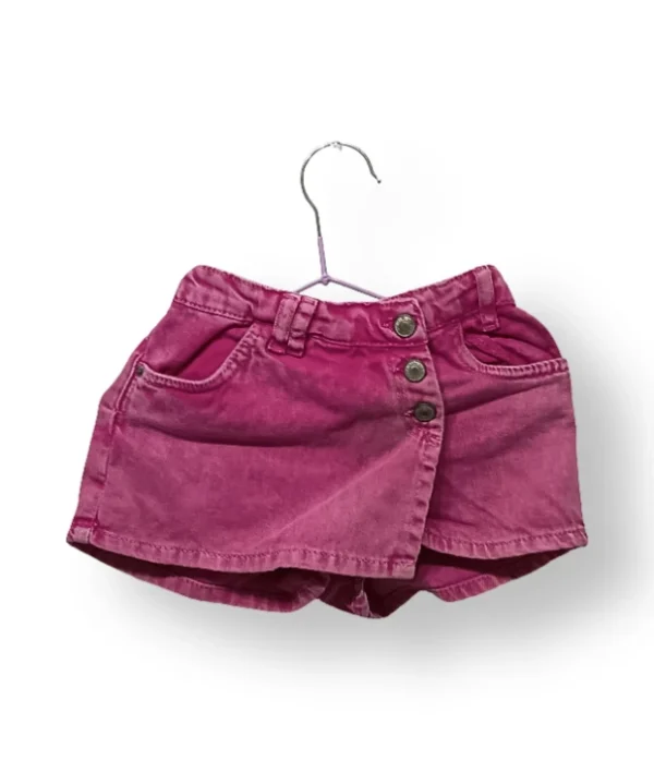 Short ZARA denim rosa talla 18-24 meses (como nuevo)