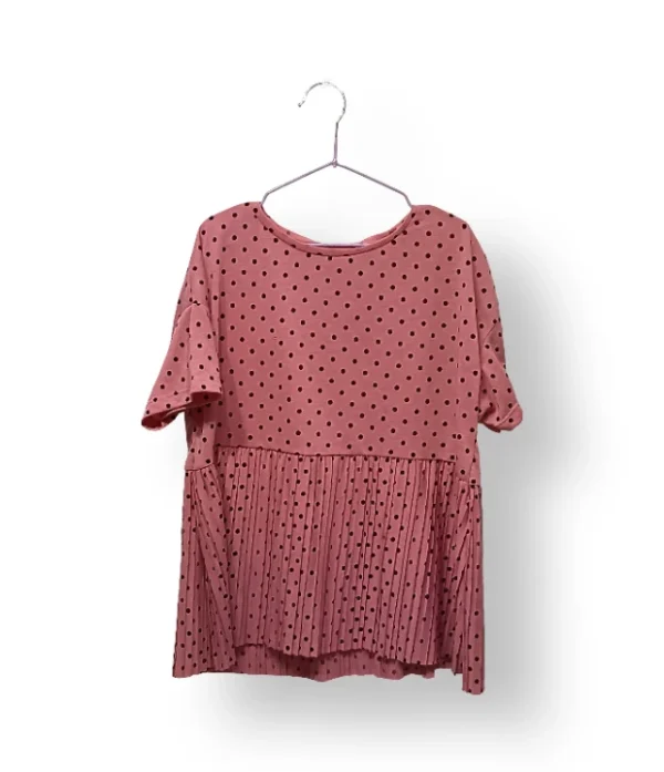 IMG_20251021_184535 Vestido/top rosa con lunares ZARA Kids talla 10 años (nuevo con etiqueta)