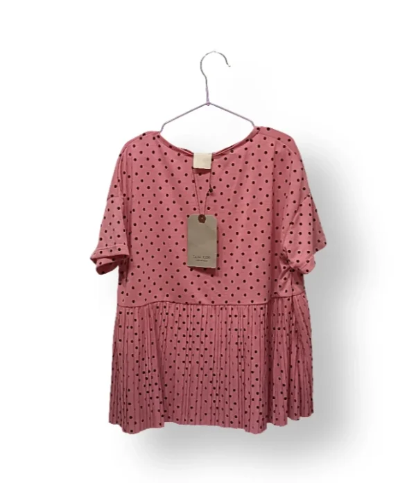 IMG_20251021_184542 Vestido/top rosa con lunares ZARA Kids talla 10 años (nuevo con etiqueta)