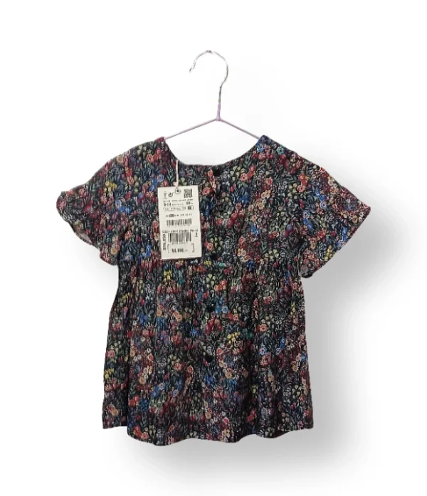 Blusa floreada ZARA Baby (Talla 9-12 meses)