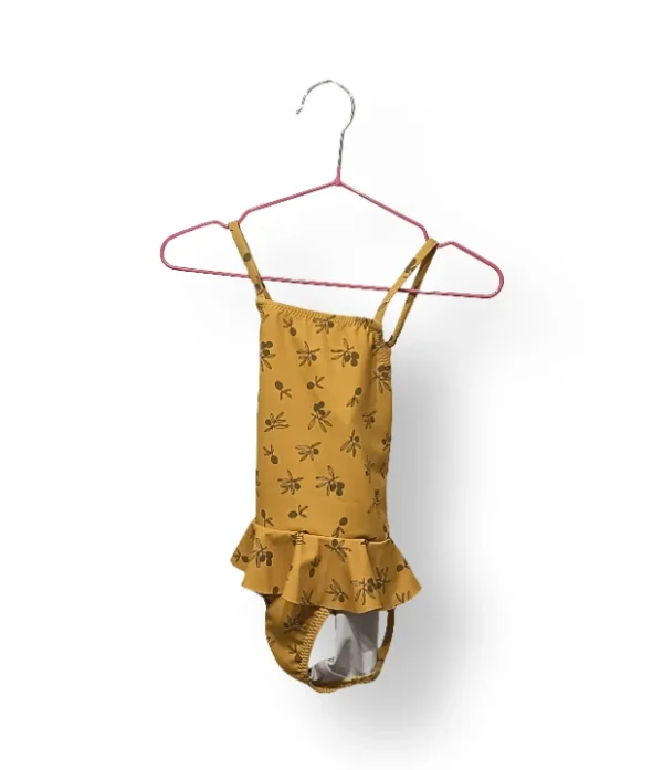 Traje de baño ZARA amarillo con volantes talla 2-3 años (nuevo) 