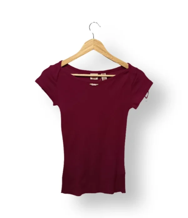 Polera CRB burdeos talla S (como nueva)