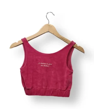 Top rosa toalla ZARA talla 10 (nuevo con etiqueta)